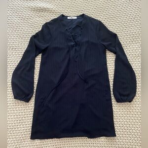 BCBGeneration Long Sleeve Navy Mini Dress Size XS